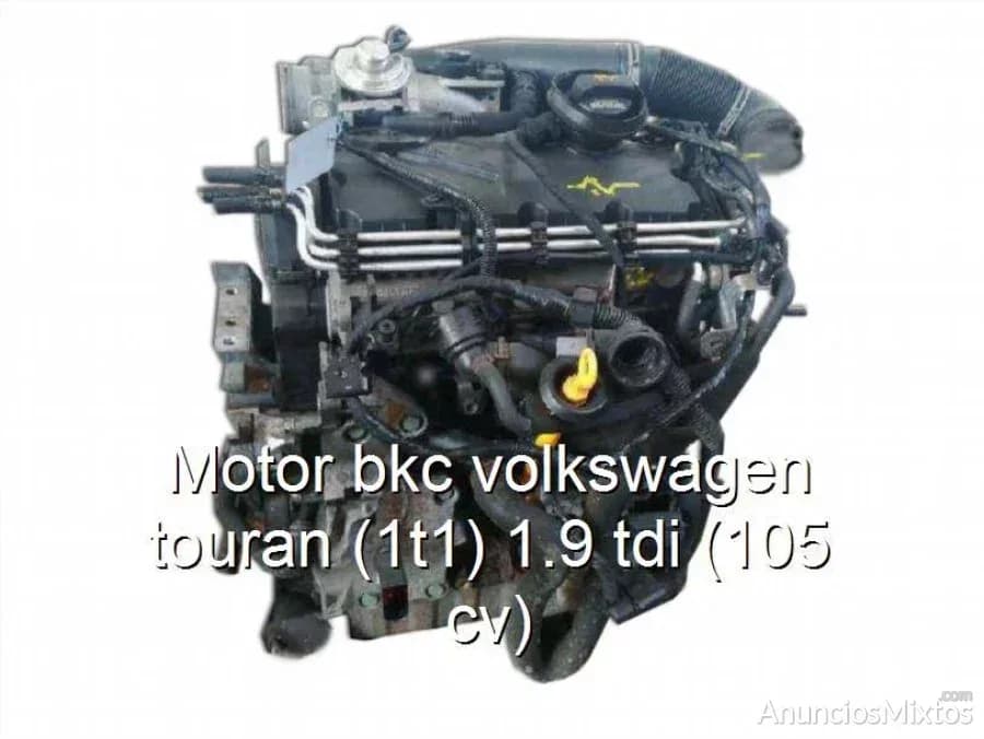 Motor bkc volkswagen touran (1t1) 1.9 tdi (105 cv) - Foto 1