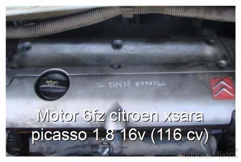 Motor 6fz citroen xsara picasso 1.8 16v (116 cv) - Foto 1