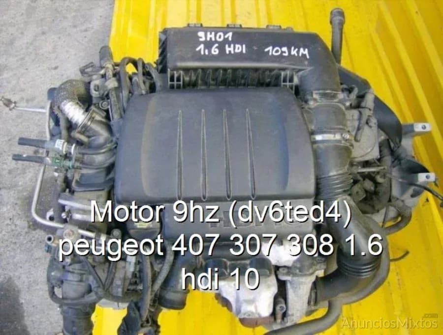 Motor 9hz (dv6ted4) peugeot 407 307 308 1.6 hdi 10 - Foto 1