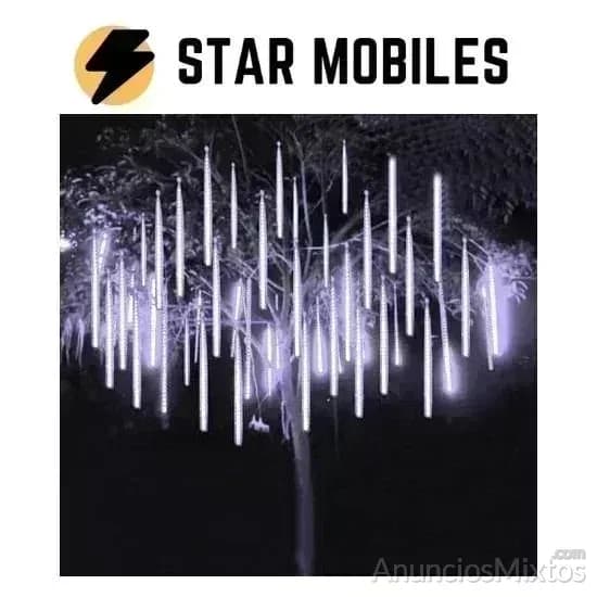 Guirnalda de 8 TUBOS 30 cm luces lluvia meteoritos - Foto 2