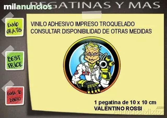 Pegatina valentino rossi10x10 ref: fdp331 - Foto 1