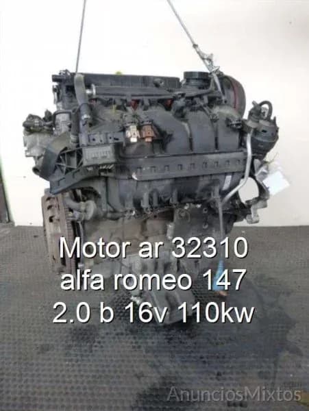 Motor ar 32310 alfa romeo 147 2.0 b 16v 110kw - Foto 1