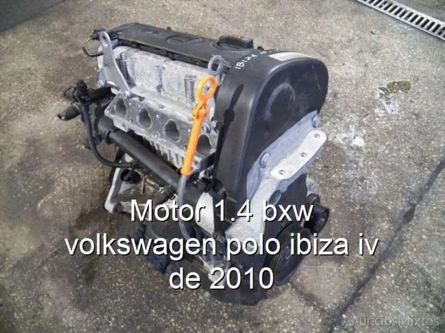 Motor 1.4 bxw volkswagen polo ibiza iv de 2010 - Foto 1