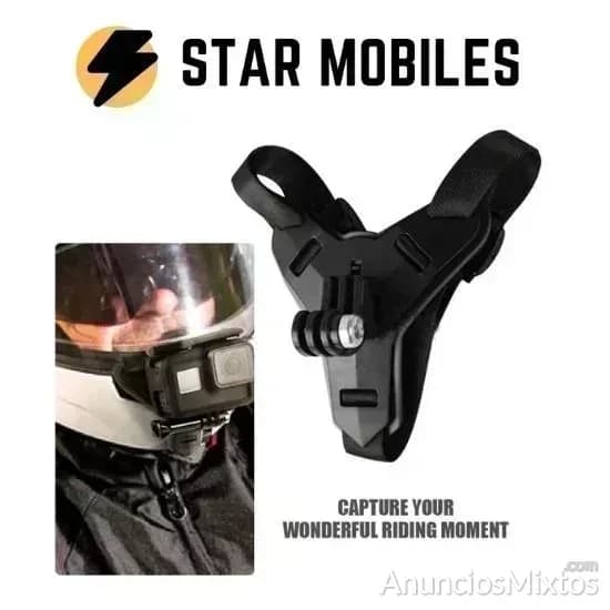 Soporte barbilla para cámara Gopro casco moto - Foto 2