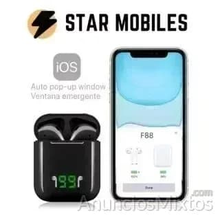 AURICULARES BLUETOOTH PANTALLA CARGA F88 - Foto 1