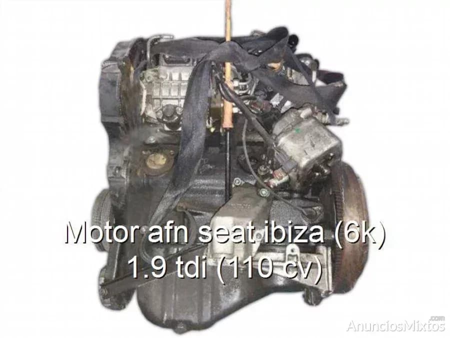 Motor afn seat ibiza (6k) 1.9 tdi (110 cv) - Foto 1