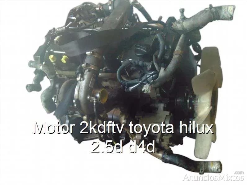 Motor 2kdftv toyota hilux 2.5d d4d - Foto 1