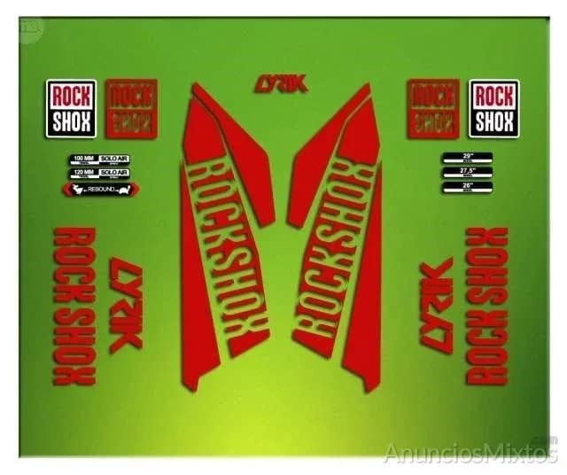 Pegatinas rock shox lyric 2016 elx52 - Foto 2