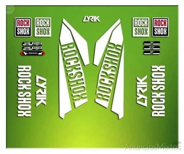 Pegatinas rock shox lyric 2016 elx52 - Foto 6