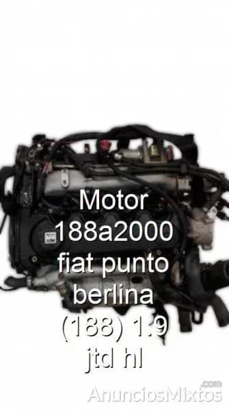 Motor 188a2000 fiat punto berlina (188) 1.9 jtd hl - Foto 1