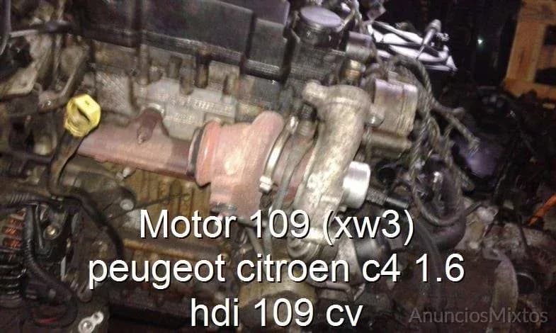 Motor 109 (xw3) peugeot citroen c4 1.6 hdi 109 cv - Foto 1