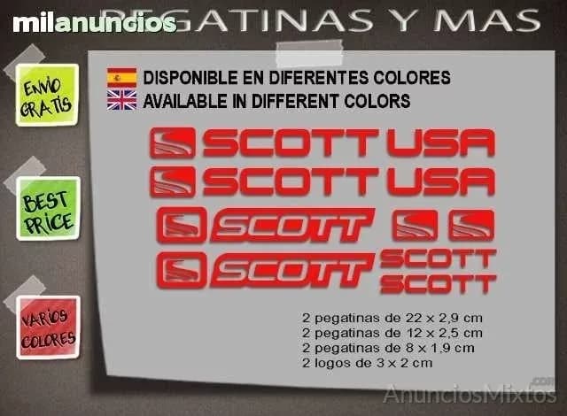 Pegatinas scott usa ref: f126 - Foto 8