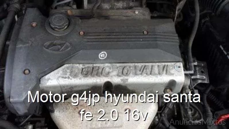 Motor g4jp hyundai santa fe 2.0 16v - Foto 1
