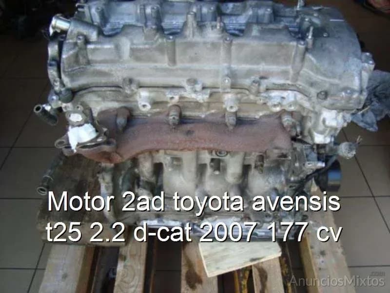 Motor 2ad toyota avensis t25 2.2 d-cat 2007 177 cv - Foto 1
