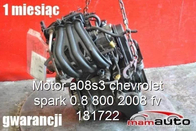 Motor a08s3 chevrolet spark 0.8 800 2008 fv 181722 - Foto 1