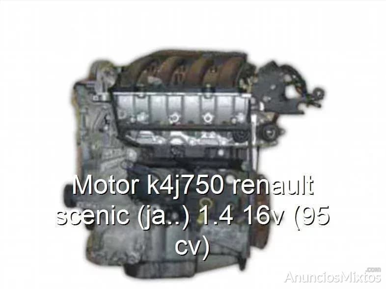 Motor k4j750 renault scenic (ja..) 1.4 16v (95 cv) - Foto 1