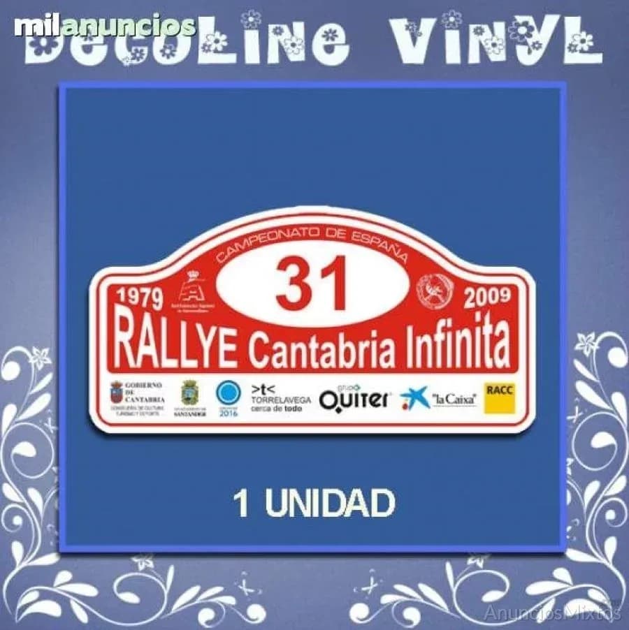Pegatina 31 rally cantabria ref: dp511 - Foto 1