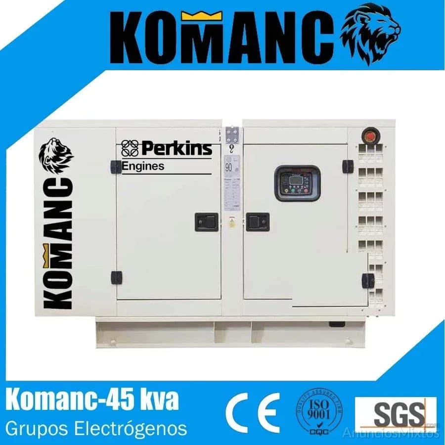 Grupo electrógeno 45 Kva motor Perkins y alternado - Foto 1