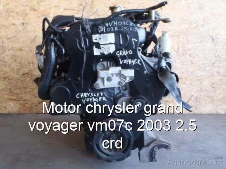 Motor chrysler grand voyager vm07c 2003 2.5 crd - Foto 1