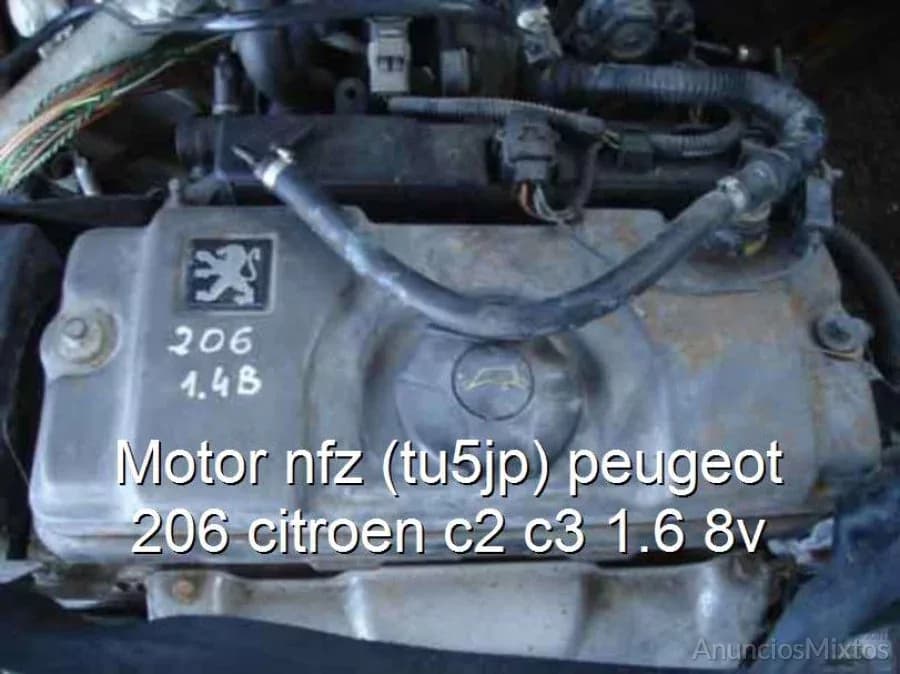 Motor nfz (tu5jp) peugeot 206 citroen c2 c3 1.6 8v - Foto 1