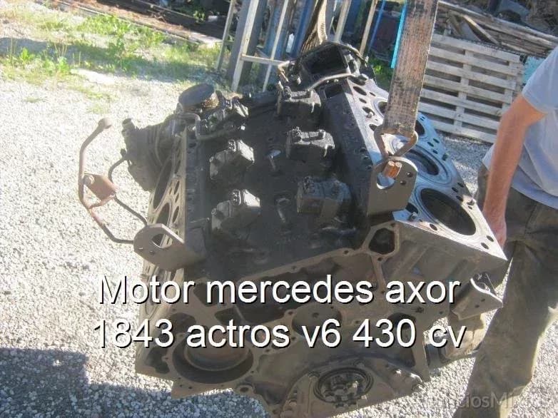 Motor mercedes axor 1843 actros v6 430 cv - Foto 1