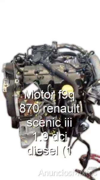 Motor f9q 870 renault scenic iii 1.9 dci diesel (1 - Foto 1