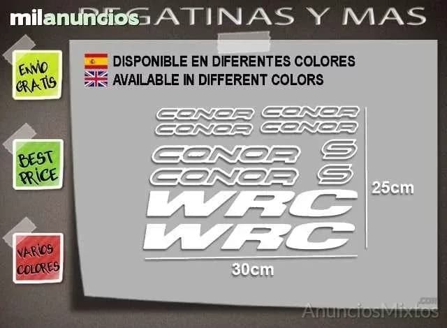 Pegatinas connor wrc ref: f120 - Foto 1