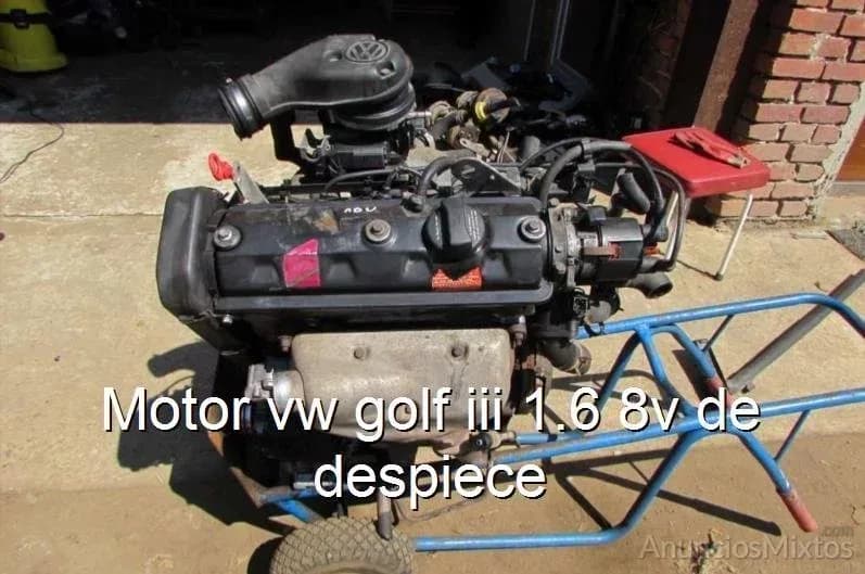 Motor vw golf iii 1.6 8v de despiece - Foto 1