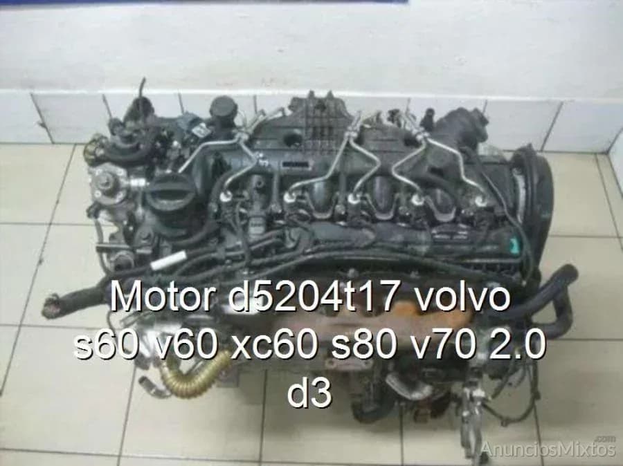 Motor d5204t17 volvo s60 v60 xc60 s80 v70 2.0 d3 - Foto 1