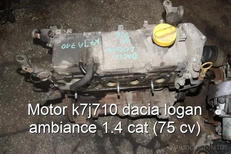 Motor k7j710 dacia logan ambiance 1.4 cat (75 cv) - Foto 1