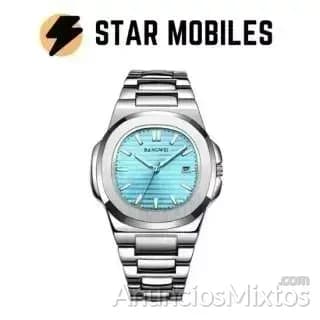 RELOJ PP LUJO ACERO ESFERA AZUL SUMERGIBLE 30M - Foto 1