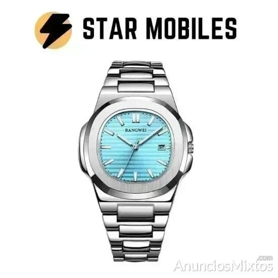 RELOJ PP LUJO ACERO ESFERA AZUL SUMERGIBLE 30M - Foto 2