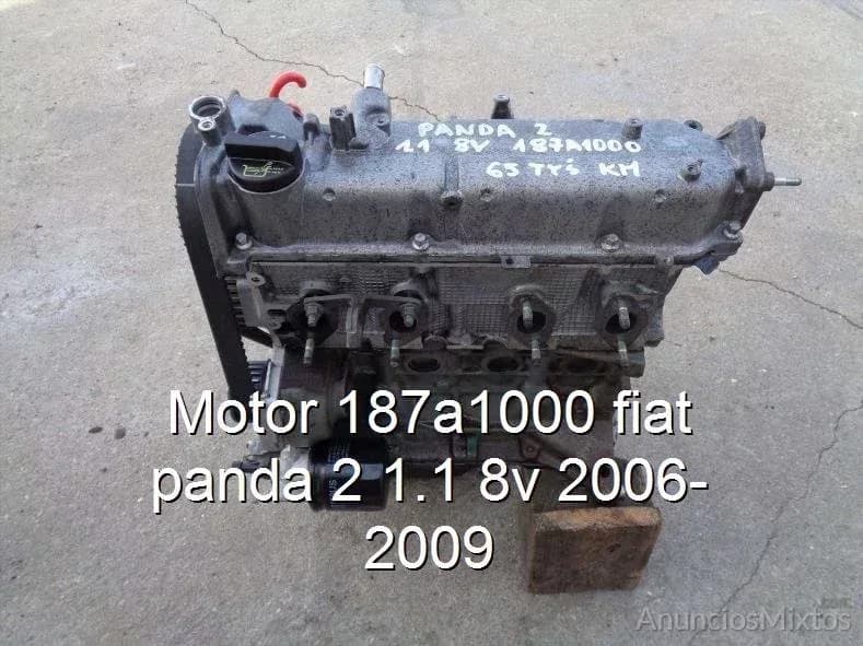 Motor 187a1000 fiat panda 2 1.1 8v 2006-2009 - Foto 1