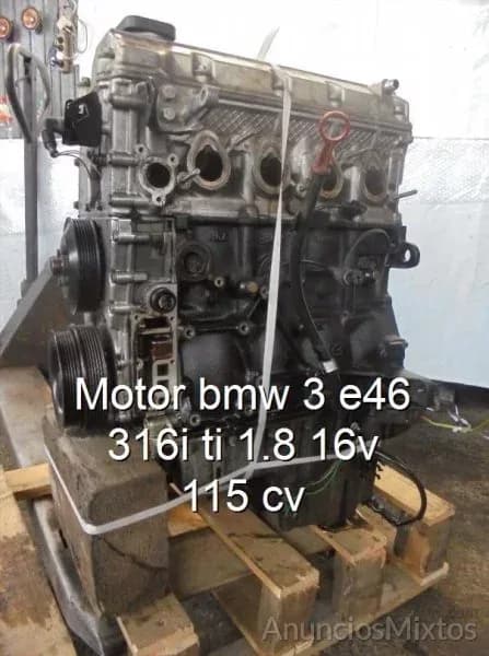 Motor bmw 3 e46 316i ti 1.8 16v 115 cv - Foto 1