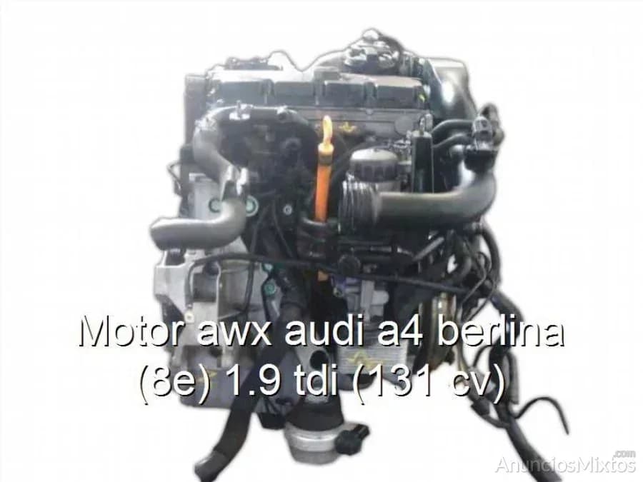 Motor awx audi a4 berlina (8e) 1.9 tdi (131 cv) - Foto 1