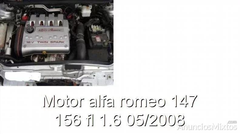 Motor alfa romeo 147 156 fl 1.6 05/2008 - Foto 1