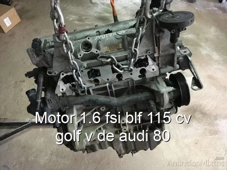 Motor 1.6 fsi blf 115 cv golf v de audi 80 - Foto 1