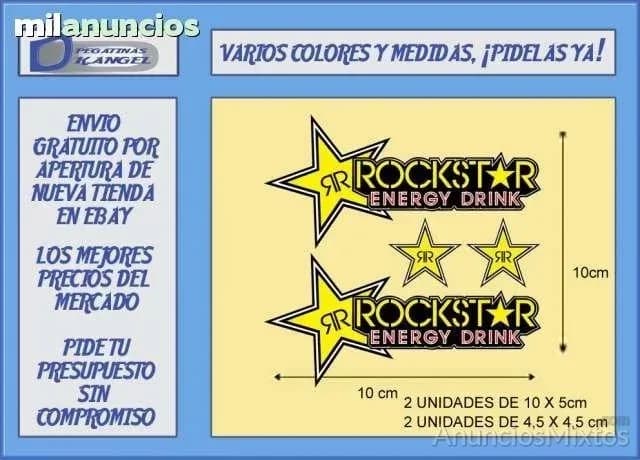 Pegatinas rockstar rr energy ref: pad83 - Foto 1