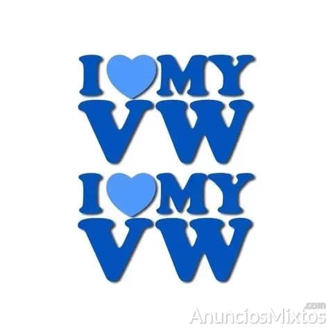 Pegatinas i love my volkswagen rv36 - Foto 4