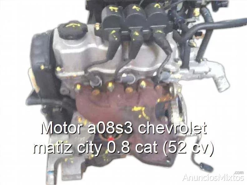 Motor a08s3 chevrolet matiz city 0.8 cat (52 cv) - Foto 1
