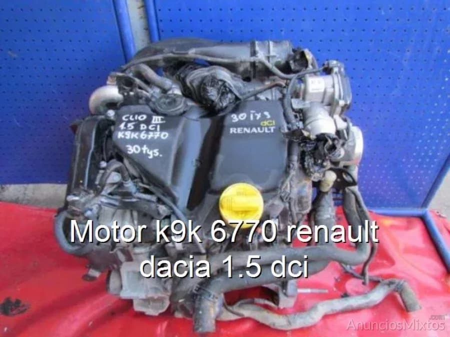 Motor k9k 6770 renault dacia 1.5 dci - Foto 1