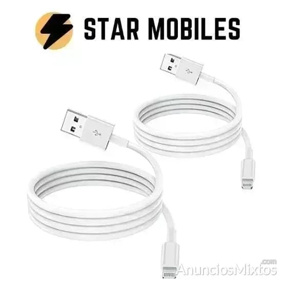 SET LOTE PACK 2 CABLES PARA IPHONE USB LIGHTNING - Foto 1