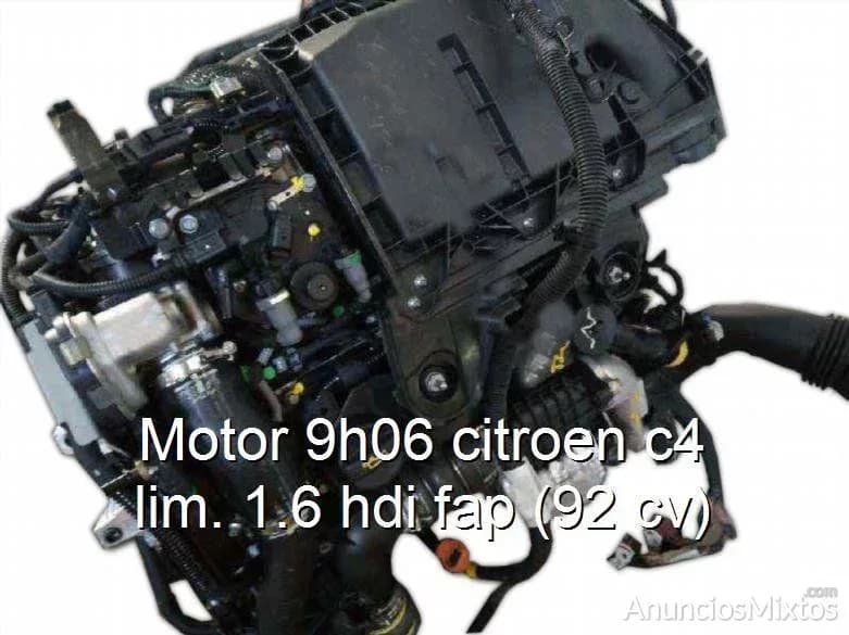 Motor 9h06 citroen c4 lim. 1.6 hdi fap (92 cv) - Foto 1