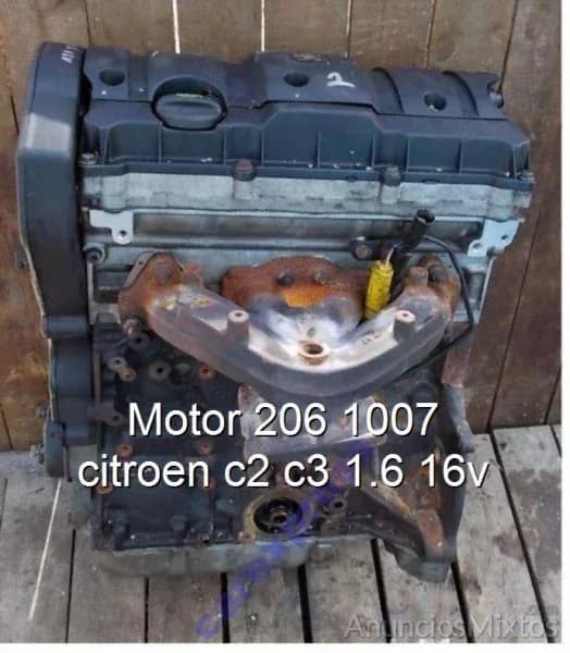Motor 206 1007 citroen c2 c3 1.6 16v - Foto 1