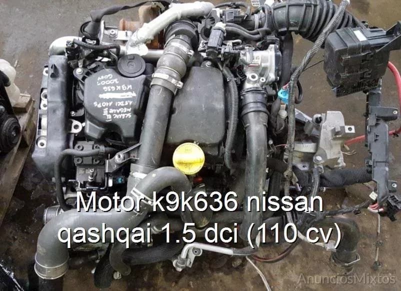 Motor k9k636 nissan qashqai 1.5 dci (110 cv) - Foto 1