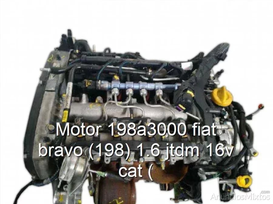 Motor 198a3000 fiat bravo (198) 1.6 jtdm 16v cat ( - Foto 1