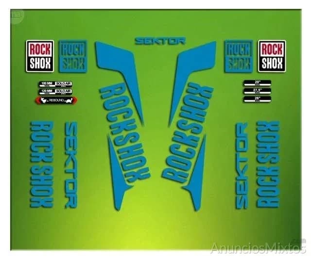 Pegatina rock shox sektor 2016 elx47 - Foto 4