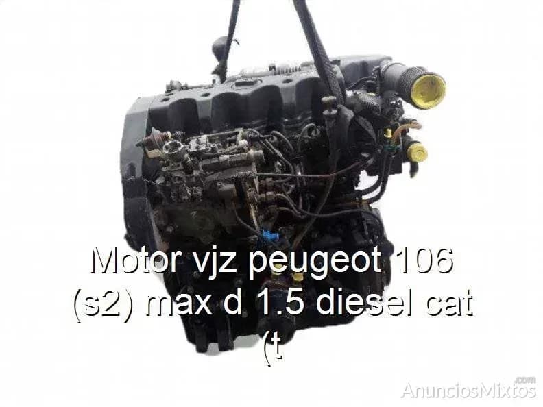 Motor vjz peugeot 106 (s2) max d 1.5 diesel cat (t - Foto 1