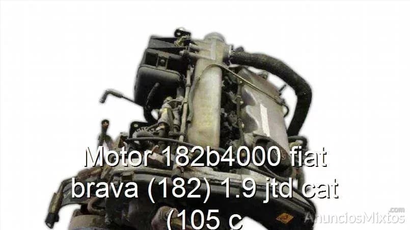Motor 182b4000 fiat brava (182) 1.9 jtd cat (105 c - Foto 1