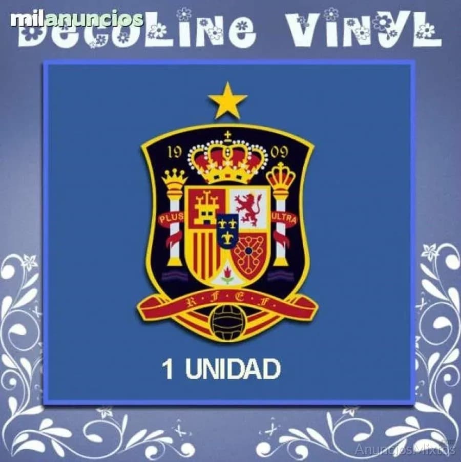Pegatina escudo rfef españa ref: dp265 - Foto 1